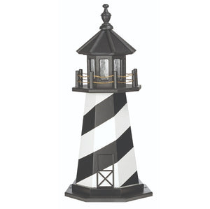 3' Octagonal Amish-Made Hybrid Cape Hatteras, NC Replica Lighthouse
