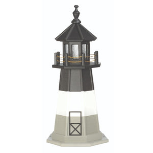 3' Octagonal Amish-Made Hybrid Oak Island, NC Replica Lighthouse