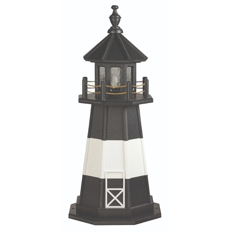 3' Octagonal Amish-Made Wooden Tybee Island, GA Replica Lighthouse