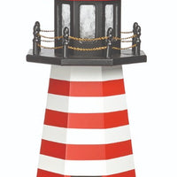 3' Octagonal Amish-Made Hybrid West Quoddy, ME Replica Lighthouse