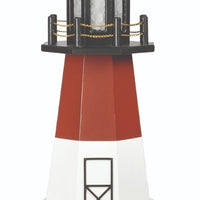 3' Octagonal Amish-Made Hybrid Barnegat, NJ Replica Lighthouse with Base