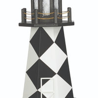 3' Octagonal Amish-Made Hybrid Cape Lookout, NC Replica Lighthouse with Base