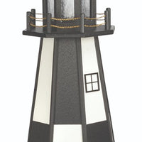 4' Octagonal Amish-Made Wooden Cape Henry, VA Replica Lighthouse