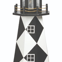 4' Octagonal Amish-Made Wooden Cape Lookout, NC Replica Lighthouse