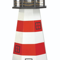 4' Octagonal Amish-Made Wooden Assateague, VA Replica Lighthouse with Base