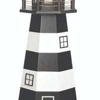 4' Octagonal Amish-Made Poly Bodie Island, NC Replica Lighthouse with Base