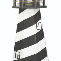 4' Octagonal Amish-Made Wooden Cape Hatteras, NC Replica Lighthouse with Base