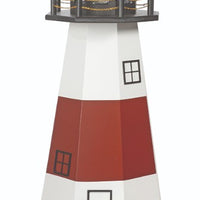 4' Octagonal Amish-Made Wooden Montauk, NY Replica Lighthouse with Base