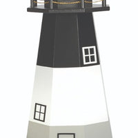 4' Octagonal Amish-Made Hybrid Oak Island, NC Replica Lighthouse with Base
