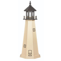 5' Octagonal Amish-Made Wooden Split Rock, MN Replica Lighthouse