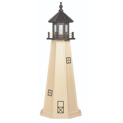 5' Octagonal Amish-Made Wooden Split Rock, MN Replica Lighthouse