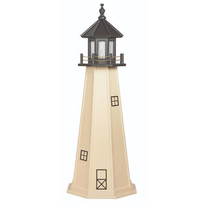 5' Octagonal Amish-Made Hybrid Split Rock, MN Replica Lighthouse