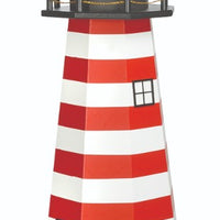 5' Octagonal Amish-Made Hybrid West Quoddy, ME Replica Lighthouse