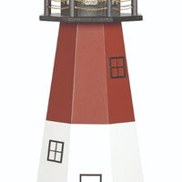 5' Octagonal Amish-Made Hybrid Barnegat, NJ Replica Lighthouse with Base