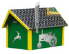 Amish-Made Deluxe John Deere Mailbox with Aluminum Diamond-Plate Roofs