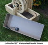 Waterproof basin for Amish-Made Decorative Gristmills with Waterwheel