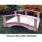 Amish-Made Weight-Bearing Cedar Oriental Garden Bridges