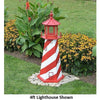 4' Hexagonal Amish-Made Wooden White Shoal, MI Replica Lighthouse