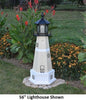 4' Hexagonal Amish-Made Wooden Split Rock, MN Replica Lighthouse with Base