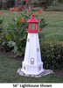 4' Hexagonal Amish-Made Wooden Cape May, NJ Replica Lighthouse with Base