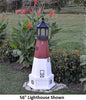 4' Hexagonal Amish-Made Wooden Barnegat, NJ Replica Lighthouse with Base
