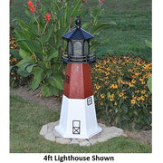 4' Hexagonal Amish-Made Wooden Barnegat, NJ Replica Lighthouse
