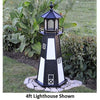 4' Hexagonal Amish-Made Wooden Cape Henry, VA Replica Lighthouse