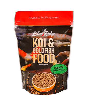 Blue Ridge Fish Hatchery Large Pellet Growth Formula Koi & Goldfish Food