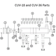 Replacement Parts for ProEco UV Clarifier Paired with BF Filter