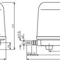 Dimensions of ALITA® AL-6A, AL-15A, AL-25M and AL-35M Air Pumps