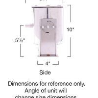 Dimensions of EasyPro Arching Stream Fountain