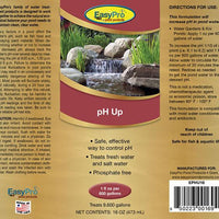 EasyPro pH Up Water Treatment Product Label
