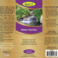 Product label for EasyPro Water Clarifier, 32 Ounces