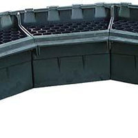 EasyPro Pro-Series Spillway Assemblies shaped into concave waterfall system