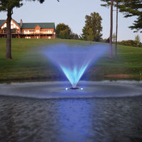 Blue light on EasyPro AquaShine Color-Changing LED Fountain Light Kit