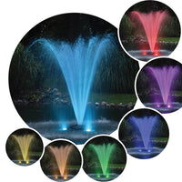 Wide range of color options on EasyPro AquaShine Color-Changing LED Fountain Light Kits