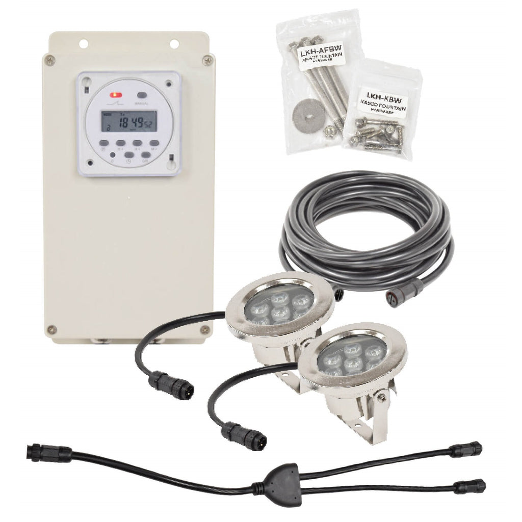EasyPro AquaShine Warm White LED 2 Light Kit