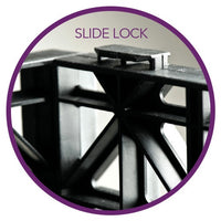 Closeup of slide lock on Atlantic Water Gardens Eco-Blox Water Matrices