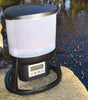 Evolution Aqua EvoFeed Automatic Fish Feeder can be mounted beside pond