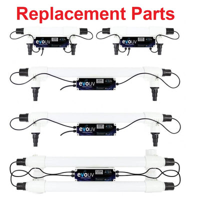 Replacement Parts for Evolution Aqua evoUV Ultraviolet Clarifiers
