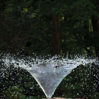 Atlantic Water Gardens Horizontal Cone Fountain Nozzle spray pattern