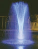 Complete Aquatics Floating Fountain with RGB Lighting illuminated at nighttime