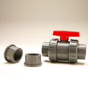 True Union Ball Valves with Interchangeable Socket/Threaded Connections