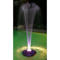 Alpine Floating Spray Fountain with Color-Changing LED Lights