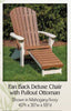 Amish-Made Poly DELUXE Fanback Adirondack Chairs - Local Pickup ONLY in Downingtown PA