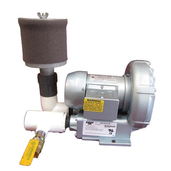 Gast® Regenerative Blowers with Inlet Air Filter and Bleed Valve