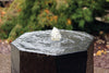 Closeup of EasyPro Tranquil Decor Polished Side Basalt Column Fountain