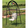 Ironstone Hanging Hammock Chair Swing with Powder Coated Stand