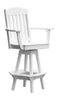 A&L Furniture Co. Amish-Made Poly Classic Swivel Counter-Height Chair with Arms