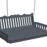 A&L Furniture Co. Amish-Made Poly Royal English Swing Beds
